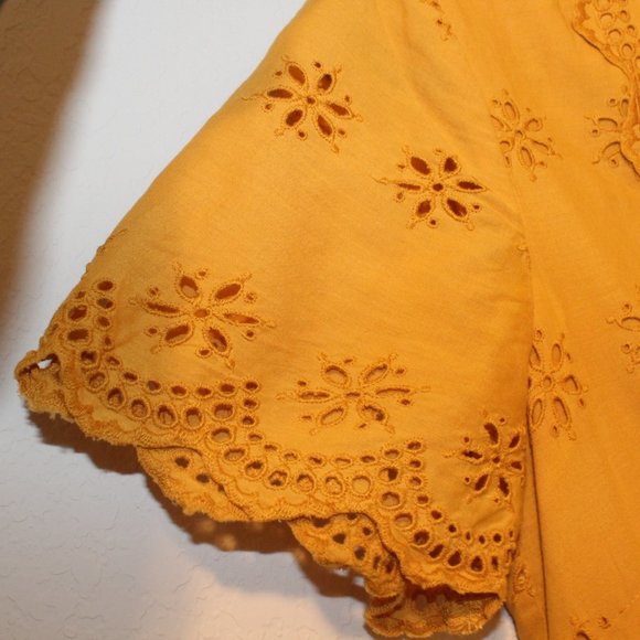 Madewell Yellow Flutter Sleeve Sundress - Picture 9 of 9